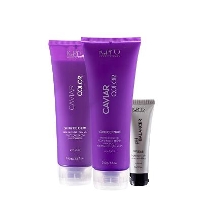 Kit K.Pro Profissional Caviar Color Shampoo Condicionador e Acidificante (3 produtos)