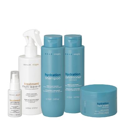 Kit Braé Stages Hydration Multi Hair Care Total (5 produtos)