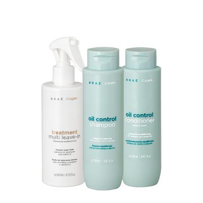 Kit Braé Stages Oil Control Duo Multi Leave-in (3 produtos)