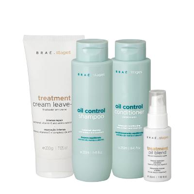 Kit Braé Stages Oil Control Duo Leave-in Oil (4 produtos)