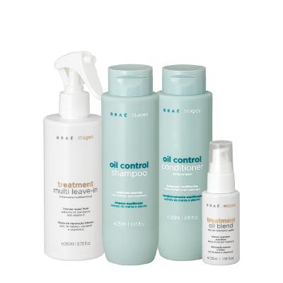 Kit Braé Stages Oil Control Duo Multi Leave-in Oil (4 produtos)