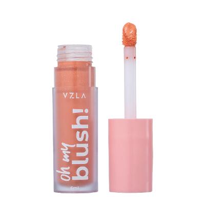 Vizzela Oh My Blush! Cor 02 Peach Glow - Blush Líquido 6ml