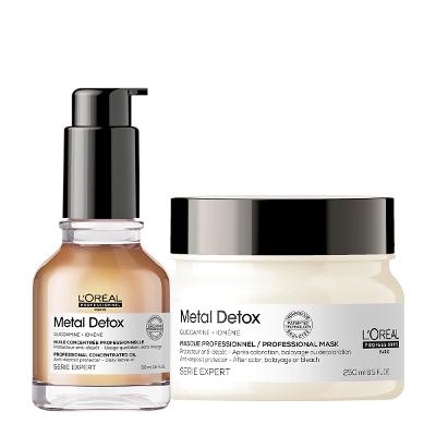 Kit L'Oréal Professionnel Metal Detox Máscara Oil (2 produtos)