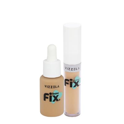 Kit Vizzela Fix Cor 6 Base Corretivo (2 produtos)