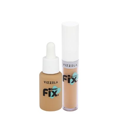 Kit Vizzela Fix Cor 7 Base Corretivo (2 produtos)