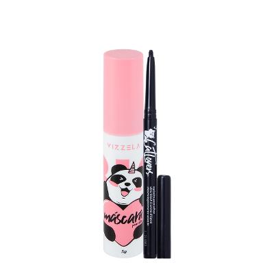Kit Vizzela Big No Panda Cat Lovers Ultra Black Lápis Máscara Cílios (2 produtos)