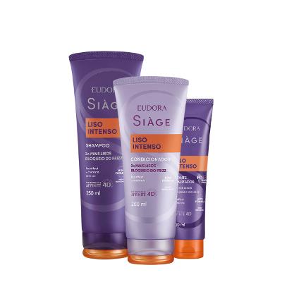 Kit Eudora Siàge Liso Intenso Duo Leave-in (3 produtos)