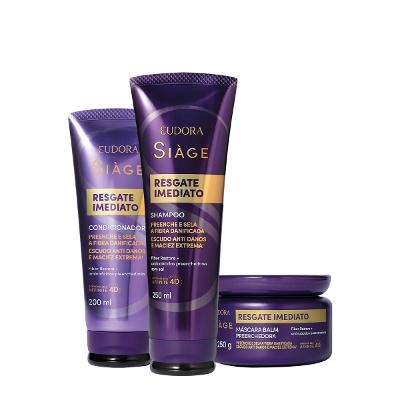 Kit Eudora Siàge Resgate Imediato Home Care (3 produtos)
