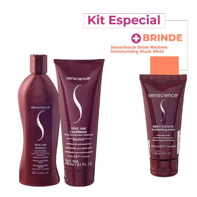 Kit Senscience True Hue Inner Restore Duo Máscara (3 produtos)