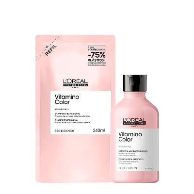 Kit L'Oréal Professionnel Vitamino Color Shampoo Extra Refil (2 produtos)