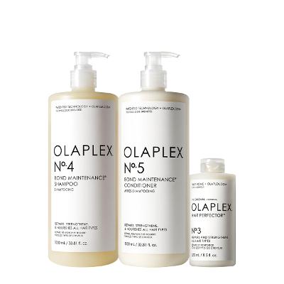 Kit Olaplex No. 4 No. 5 No. 3 Bond Hair Perfector Salon Tratamento (3 produtos)