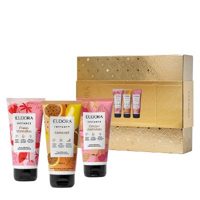 Eudora Kit Presente Instance Creme Hidratante (3 produtos)