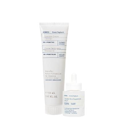 Kit Korres Greek Yoghurt Espuma Sérum Facial (2 produtos)