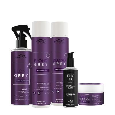 Kit Phytoca Cosmetics Blond Grey Hair Care Total (5 produtos)