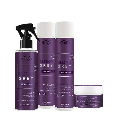 Kit Phytoca Cosmetics Blond Grey Home Care Leave-in (4 produtos)