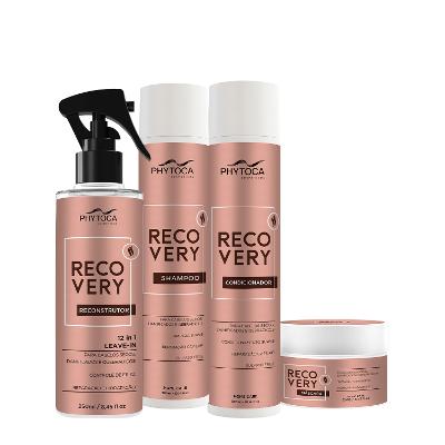 Kit Phytoca Cosmetics Recovery Home Care Leave-in (4 produtos)