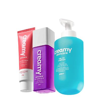 Kit Creamy Skincare Gel de Limpeza Calming Cream Retinol (3 produtos)
