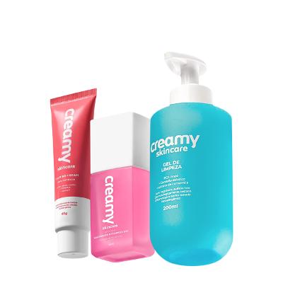 Kit Creamy Skincare Gel de Limpeza Calming Cream Niacinamide B (3 produtos)