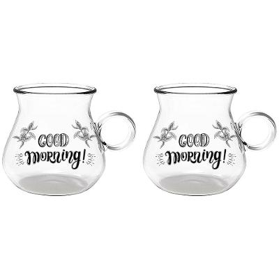 Jogo de Xícaras para Café Dinasty Coffee Borossilicato 350ml - 2 Peças