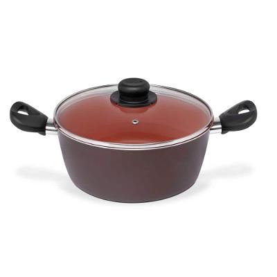Caçarola Terracota Multiflon com Antiaderente de Alumínio - 22cm