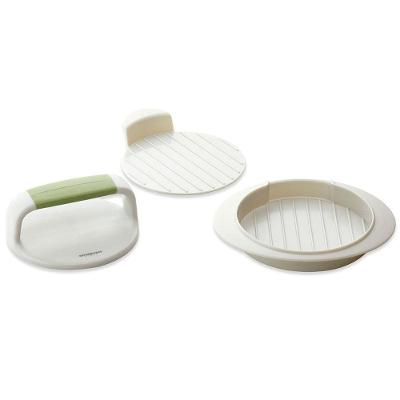 Modelador para Hambúrguer Ghidini Vera em Plástico – Verde/Branco