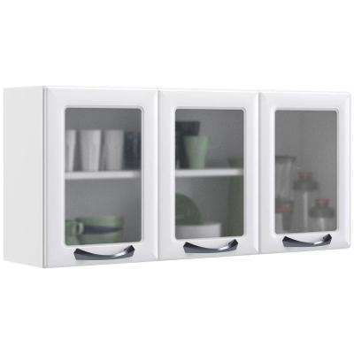 Armário Aéreo Triplo Itatiaia New Premium com 3 Portas e 2 Prateleiras - 120cm de largura