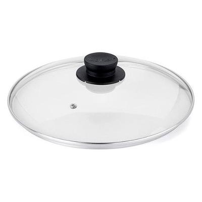 Tampa de Vidro Multiflon com Pomel Preto - 24cm de Diâmetro