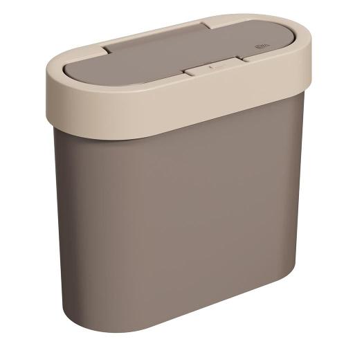 Lixeira Coza Automática Flat 17003/0334 em Polipropileno Cinza – 2,8 L