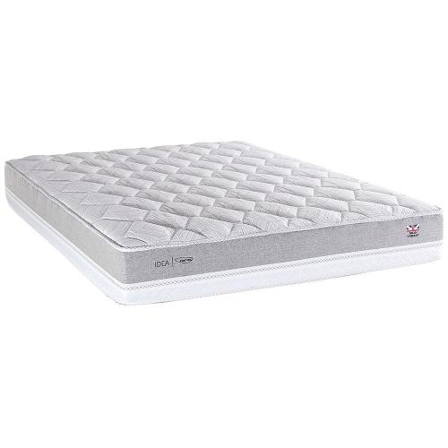 Colchão Queen Size Herval Ideal com Molas Maxpring e Pillow Top One Side 25x158x198cm - Cinza