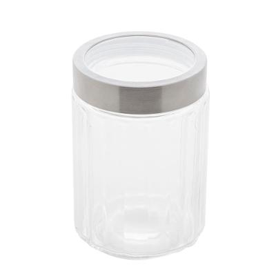 Porta Mantimento de Vidro Lyor Sydney com Tampa de Aço Inox e Acrílico - 1,2 litros