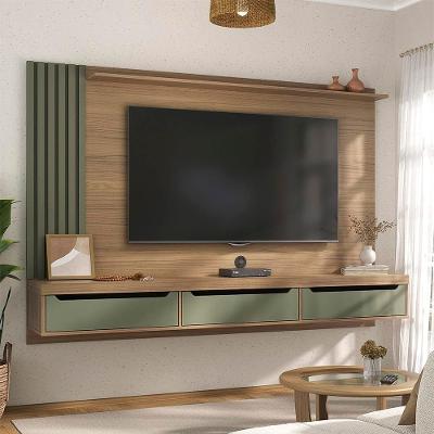 Painel Presence Artely com 1 prateleira para TVs de até 75 polegadas