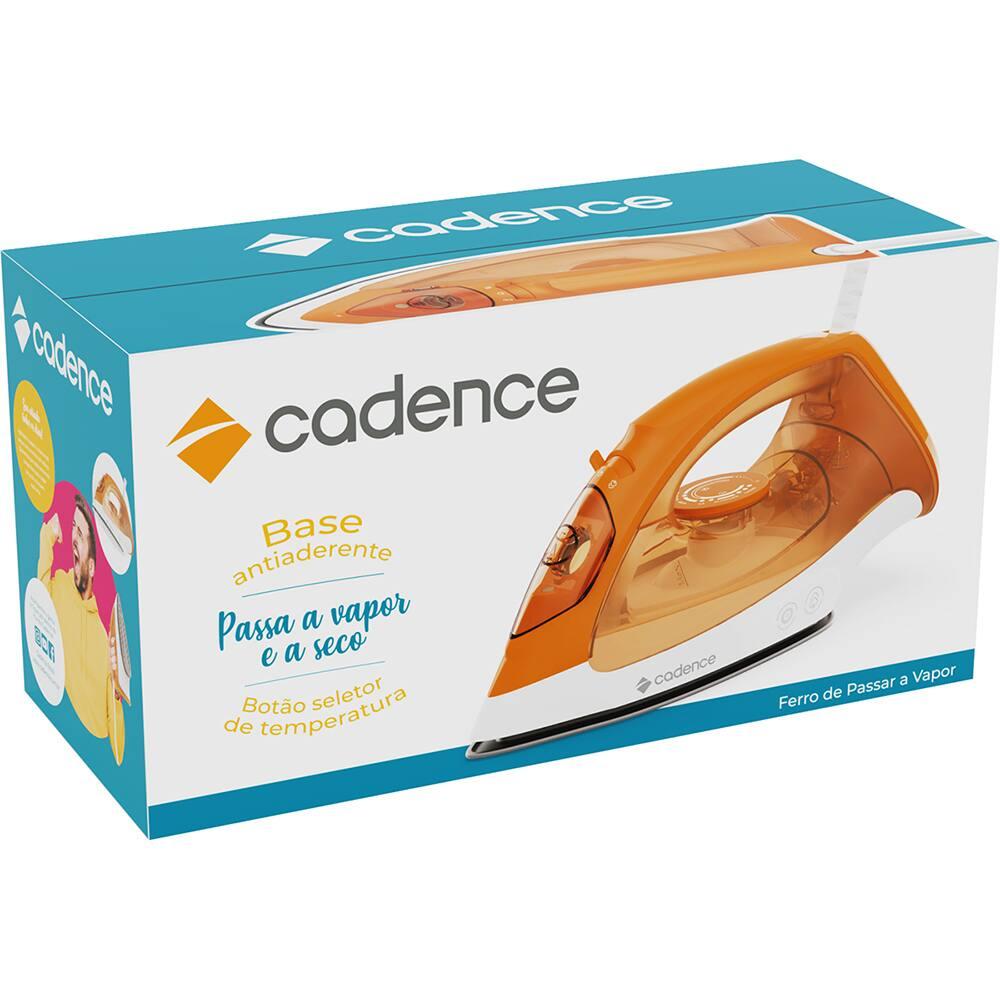 Ferro de Passar 2 em 1 a Vapor e Seco Cadence IRO210 com Base Antiaderente e Spray de Água – Laranja - 3