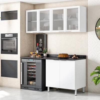 Cozinha Compacta Bartira Rubi com 4 Portas e 2 Prateleiras - 160cm de largura