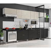 Cozinha Completa Bartira Rubi com 10 Portas, 5 Gavetas e 6 Prateleiras - 360cm de largura - 6