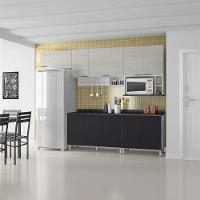 Cozinha Completa Bartira Rubi com 9 Portas, 3 Gavetas e 5 Prateleiras - 280cm de largura - 1