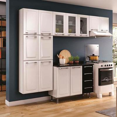 Cozinha Completa Itatiaia Diamante com 13 Portas e 4 Gavetas - 245cm de largura