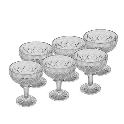 Conjunto de Taças para Sobremesa Wolff Angel em Cristal 260ml – 6 Peças