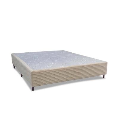 Base Box para Colchão Casal Cama inBox Livity 38x138x188cm - Bege