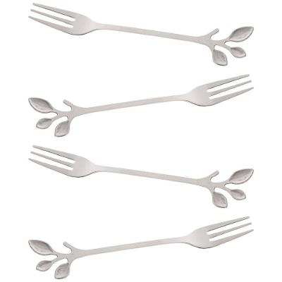 Conjunto Garfos para Aperitivo Wolff Gourmet Prata - 4 Peças