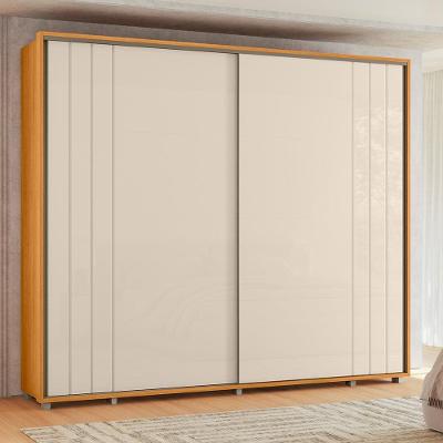 Guarda-Roupa Casal Madetec Dalí 2 Portas de Correr 8 Gavetas Cabideiro Extensível Escada Retrátil