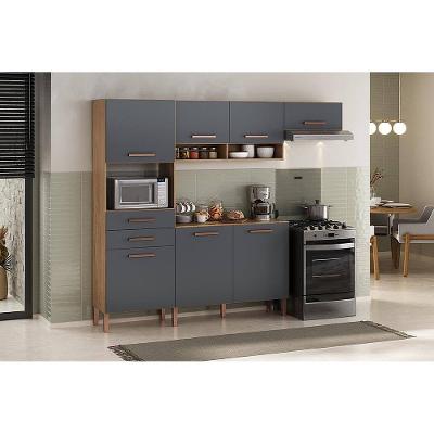 Cozinha Compacta Atualle Fortaleza 187cm 7 Portas 2 Gavetas MDP