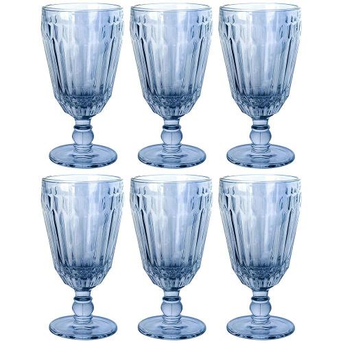 Conjunto de Taças L`Hermitage Bretagne Azul 330 ml - 6 Peças