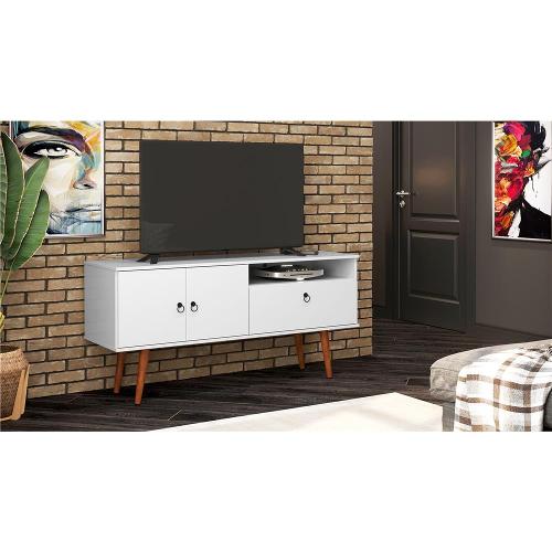 Rack Patrimar Brito com 137 cm de Largura, Ideal para TV de até 52”