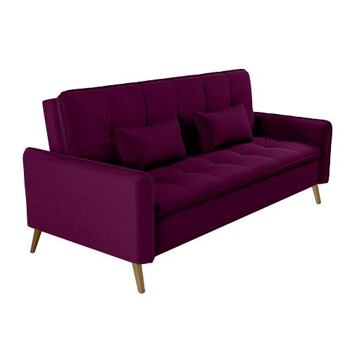 Sofá-cama Matrix Donna em Veludo com 200cm de Largura