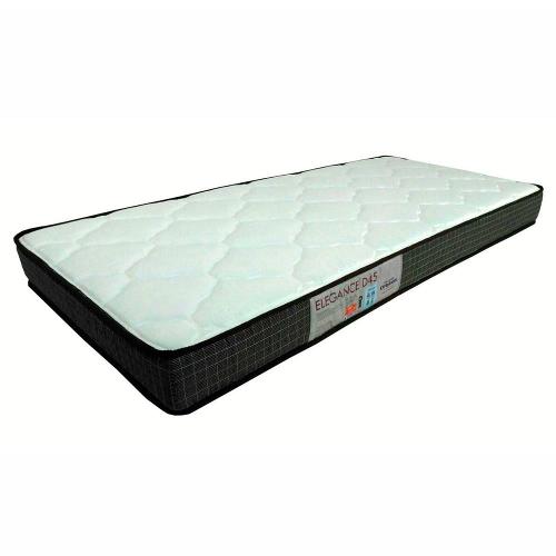 Colchão de Solteiro Ortobom Elegance Espuma D45 17x88x188 cm - Branco/Marrom
