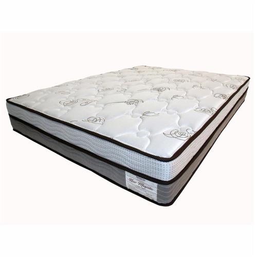 Colchão King Size Ortobom New Magestic com Ortopillow e Molas Ensacadas 27x193x203 cm - Marrom/Cinza