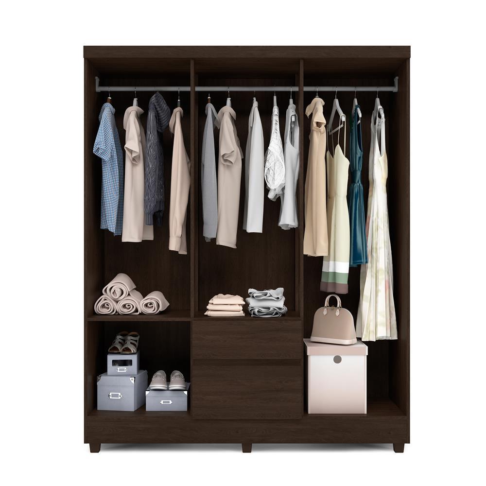 Guarda-Roupa Bartira Brusque II com 149 cm de Largura, 6 Portas e 2 Gavetas - 4