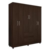 Guarda-Roupa Bartira Brusque II com 149 cm de Largura, 6 Portas e 2 Gavetas - 5