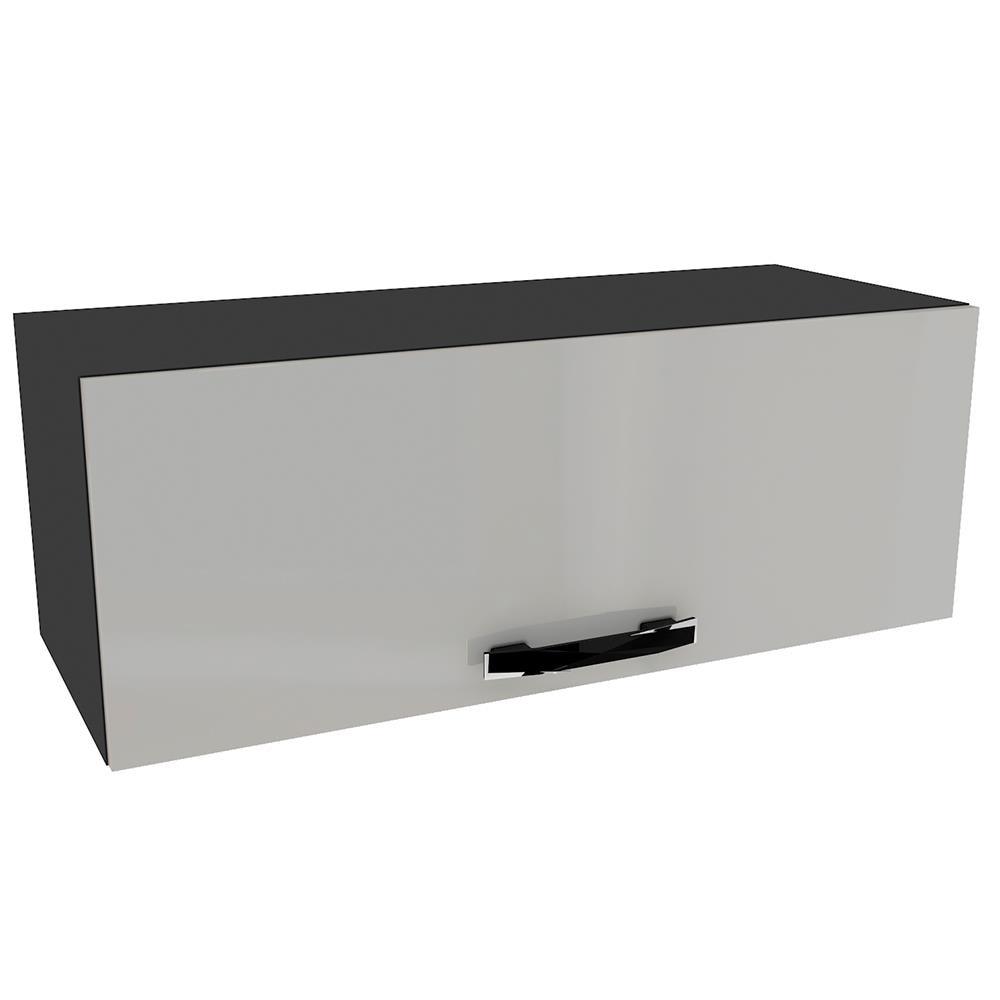 Armário de Geladeira Indekes Provence - Chumbo/Off White - 1