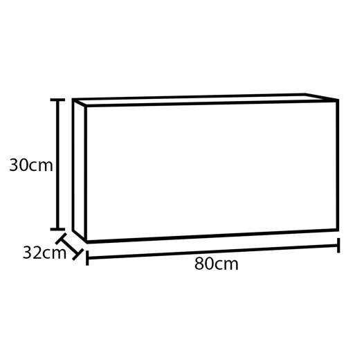 Armário de Geladeira Indekes Provence - Chumbo/Off White - 3